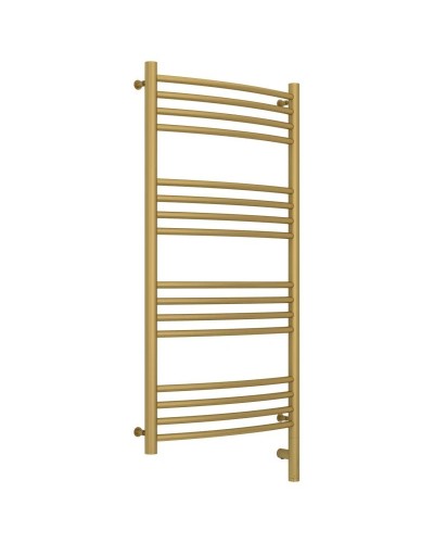 Полотенцесушитель электрический 1000х500 золотой матовый МЭМ правый, перемычка выгнутая Сунержа Богема 3.0 032-5803-1050