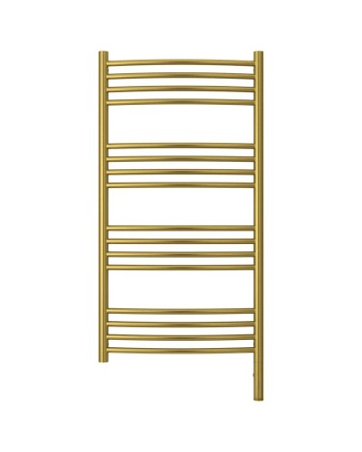 Полотенцесушитель электрический 1000х500 состаренная латунь МЭМ правый, перемычка выгнутая Сунержа Богема 3.0 051-5803-1050