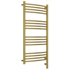 Полотенцесушитель электрический 1000х500 состаренная латунь МЭМ правый, перемычка выгнутая Сунержа Богема 3.0 051-5803-1050