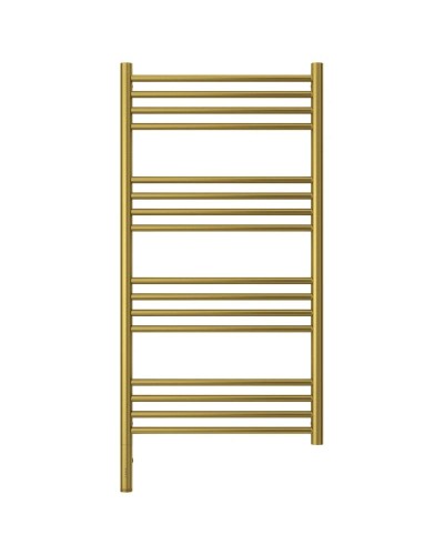 Полотенцесушитель электрический 1000х500 состаренная латунь МЭМ левый, перемычка прямая Сунержа Богема 3.0 051-5804-1050