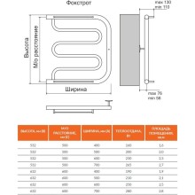 Полотенцесушитель водяной 632х600 бесшовный Terminus Фокстрот 4620768881107