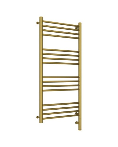 Полотенцесушитель электрический 1000х500 состаренная латунь МЭМ правый, перемычка прямая Сунержа Богема 3.0 051-5805-1050