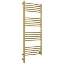 Полотенцесушитель электрический 1200х500 золотой матовый МЭМ левый, перемычка выгнутая Сунержа Богема 3.0 032-5802-1250