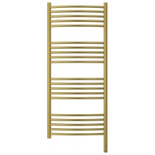 Полотенцесушитель электрический 1200х500 состаренная латунь МЭМ правый, перемычка выгнутая Сунержа Богема 3.0 051-5803-1250