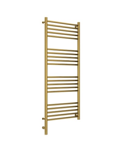 Полотенцесушитель электрический 1200х500 золотой МЭМ левый, перемычка прямая Сунержа Богема 3.0 03-5804-1250