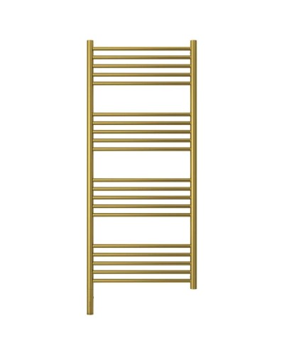 Полотенцесушитель электрический 1200х500 состаренная латунь МЭМ левый, перемычка прямая Сунержа Богема 3.0 051-5804-1250