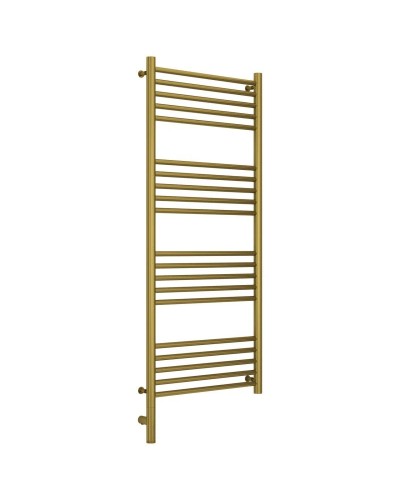 Полотенцесушитель электрический 1200х500 состаренная латунь МЭМ левый, перемычка прямая Сунержа Богема 3.0 051-5804-1250