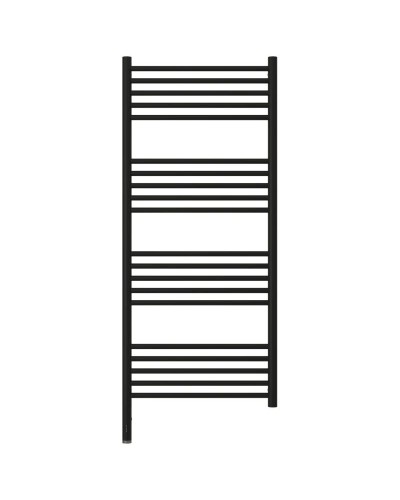 Полотенцесушитель электрический 1200х500 черный матовый МЭМ левый, перемычка прямая Сунержа Богема 3.0 31-5804-1250