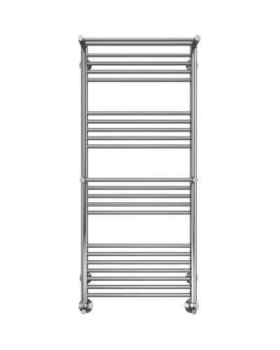 Полотенцесушитель водяной 1200х532 подключение нижнее Terminus Аврора с полкой П22