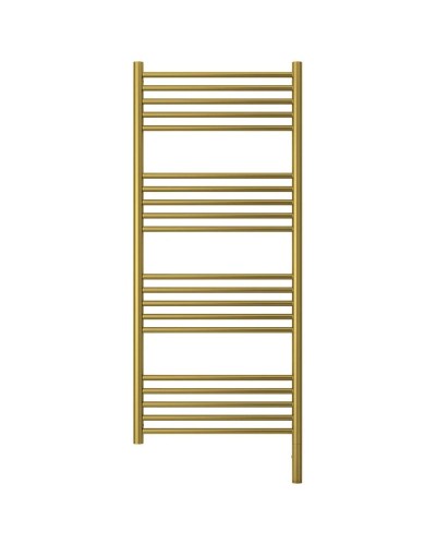 Полотенцесушитель электрический 1200х500 состаренная латунь МЭМ правый, перемычка прямая Сунержа Богема 3.0 051-5805-1250