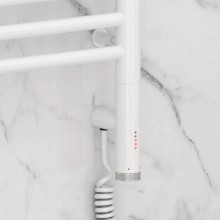 Полотенцесушитель электрический 1200х500 белый глянец МЭМ правый, перемычка прямая Сунержа Богема 3.0 12-5805-1250