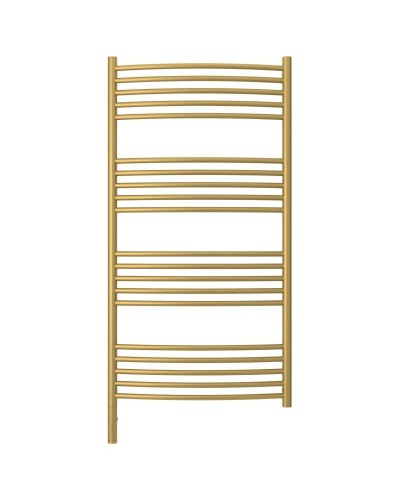 Полотенцесушитель электрический 1200х600 золотой матовый МЭМ левый, перемычка выгнутая Сунержа Богема 3.0 032-5802-1260