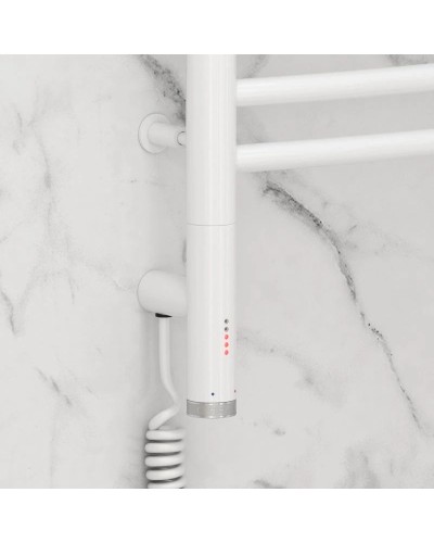 Полотенцесушитель электрический 1200х600 белый глянгец МЭМ левый, перемычка выгнутая Сунержа Богема 3.0 12-5802-1260