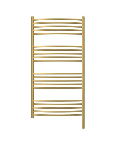 Полотенцесушитель электрический 1200х600 золотой матовый МЭМ правый, перемычка выгнутая Сунержа Богема 3.0 032-5803-1260