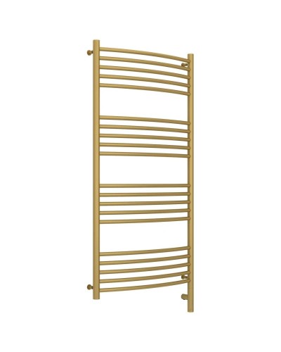 Полотенцесушитель электрический 1200х600 золотой матовый МЭМ правый, перемычка выгнутая Сунержа Богема 3.0 032-5803-1260