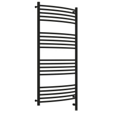 Полотенцесушитель электрический 1200х600 черный матовый МЭМ правый, перемычка выгнутая Сунержа Богема 3.0 31-5803-1260
