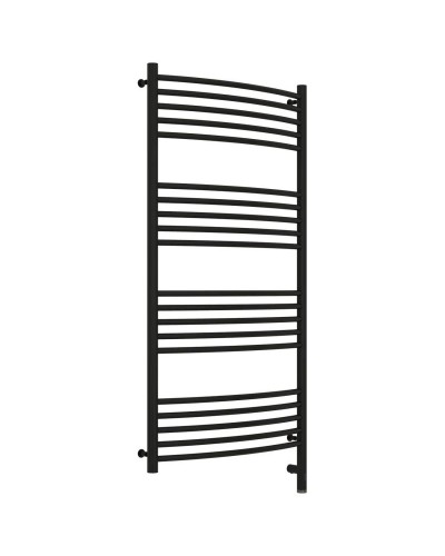 Полотенцесушитель электрический 1200х600 черный матовый МЭМ правый, перемычка выгнутая Сунержа Богема 3.0 31-5803-1260