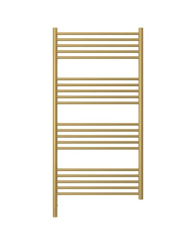 Полотенцесушитель электрический 1200х600 золотой матовый МЭМ левый, перемычка прямая Сунержа Богема 3.0 032-5804-1260