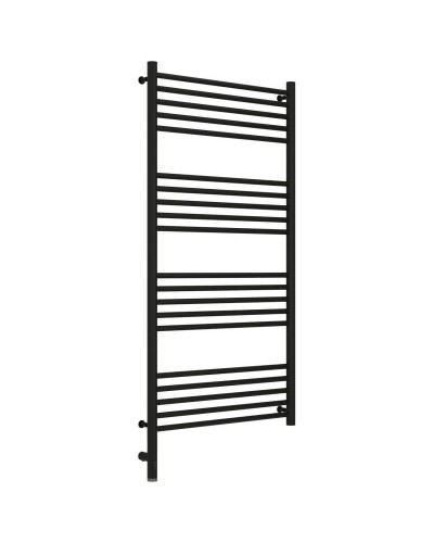 Полотенцесушитель электрический 1200х600 черный матовый МЭМ левый, перемычка прямая Сунержа Богема 3.0 31-5804-1260