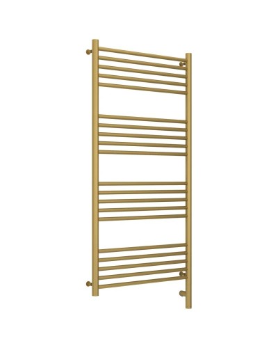 Полотенцесушитель электрический 1200х600 золотой матовый МЭМ правый, перемычка прямая Сунержа Богема 3.0 032-5805-1260