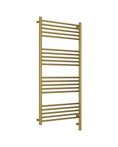 Полотенцесушитель электрический 1200х600 состаренная латунь МЭМ правый, перемычка прямая Сунержа Богема 3.0 051-5805-1260