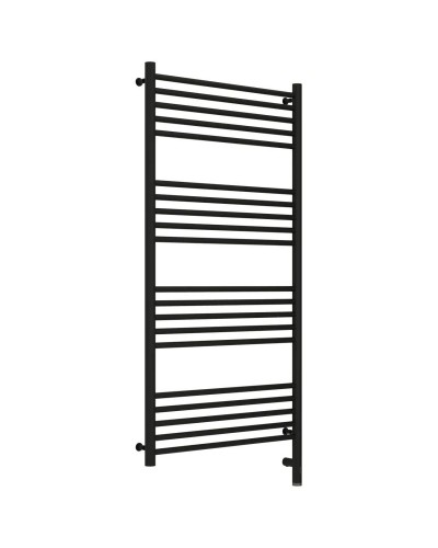 Полотенцесушитель электрический 1200х600 черный матовый МЭМ правый, перемычка прямая Сунержа Богема 3.0 31-5805-1260