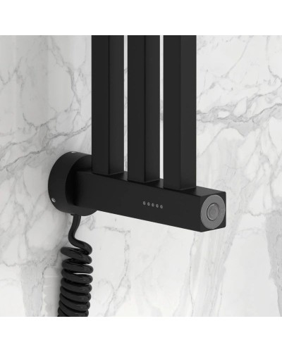 Полотенцесушитель электрический 1200х166 черный матовый Сунержа Хорда 4.0 31-0834-1200