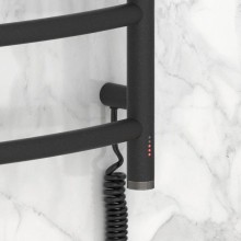 Полотенцесушитель электрический 500х500 темный титан муар МЭМ правый Сунержа Галант 4.0 15-0831-5050