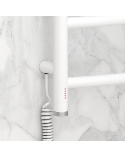 Полотенцесушитель электрический 600х500 белый матовый МЭМ левый Сунержа Галант 4.0 30-0830-6050