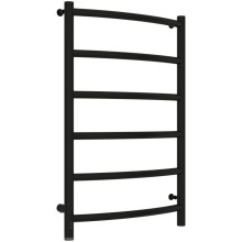 Полотенцесушитель электрический 800х500 черный матовый МЭМ левый Сунержа Галант 4.0  31-0830-8050