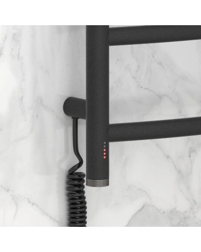 Полотенцесушитель электрический 1000х500 темный титан муар МЭМ левый Сунержа Галант 4.0 15-0830-1050