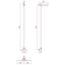 Полотенцесушитель водяной 1200х50 белый глянец Сунержа Лайк EU50 12-0213-1200