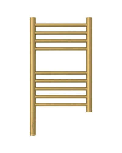 Полотенцесушитель электрический 500х300 золотой матовый МЭМ левый, перемычка прямая Сунержа Богема 3.0 032-5804-5030