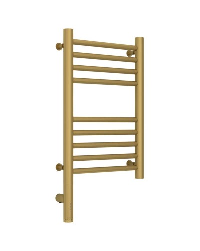 Полотенцесушитель электрический 500х300 золотой матовый МЭМ левый, перемычка прямая Сунержа Богема 3.0 032-5804-5030