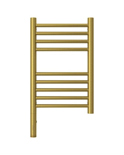 Полотенцесушитель электрический 500х300 состаренная латунь МЭМ левый, перемычка прямая Сунержа Богема 3.0 051-5804-5030