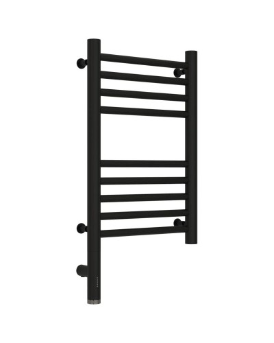 Полотенцесушитель электрический 500х300 черный матовый МЭМ левый, перемычка прямая Сунержа Богема 3.0 31-5804-5030
