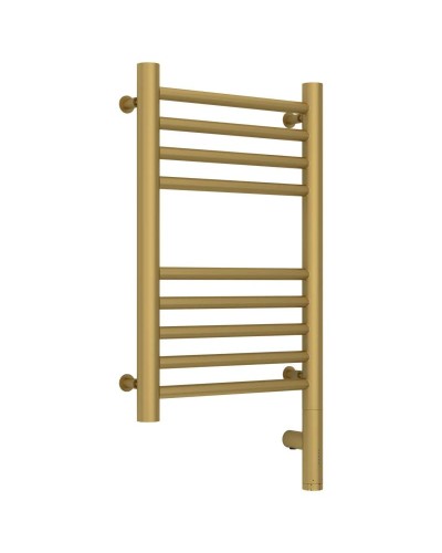 Полотенцесушитель электрический 500х300 золотой матовый МЭМ правый, перемычка прямая Сунержа Богема 3.0 032-5805-5030