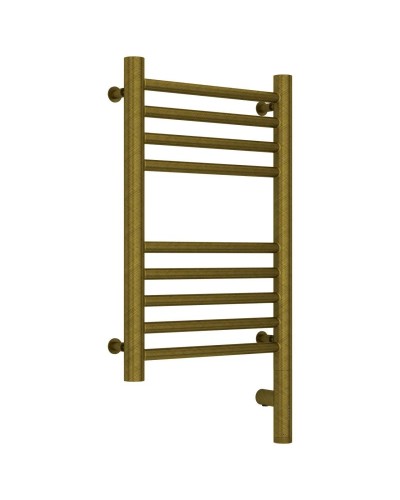 Полотенцесушитель электрический 500х300 состаренная бронза МЭМ правый, перемычка прямая Сунержа Богема 3.0 05-5805-5030