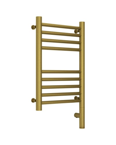 Полотенцесушитель электрический 500х300 состаренная латунь МЭМ правый, перемычка прямая Сунержа Богема 3.0 051-5805-5030