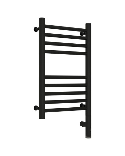 Полотенцесушитель электрический 500х300 черный матовый МЭМ правый, перемычка прямая Сунержа Богема 3.0 31-5805-5030