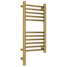 Полотенцесушитель электрический 600х300 золотой МЭМ левый, перемычка прямая Сунержа Богема 3.0 03-5804-6030