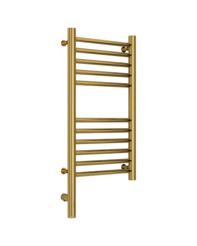 Полотенцесушитель электрический 600х300 золотой МЭМ левый, перемычка прямая Сунержа Богема 3.0 03-5804-6030