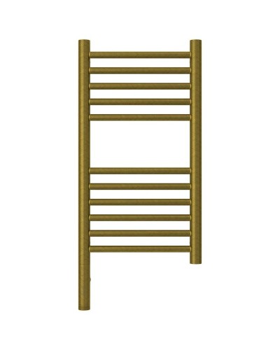 Полотенцесушитель электрический 600х300 состаренная бронза МЭМ левый, перемычка прямая Сунержа Богема 3.0 05-5804-6030