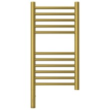 Полотенцесушитель электрический 600х300 состаренная латунь МЭМ левый, перемычка прямая Сунержа Богема 3.0 051-5804-6030