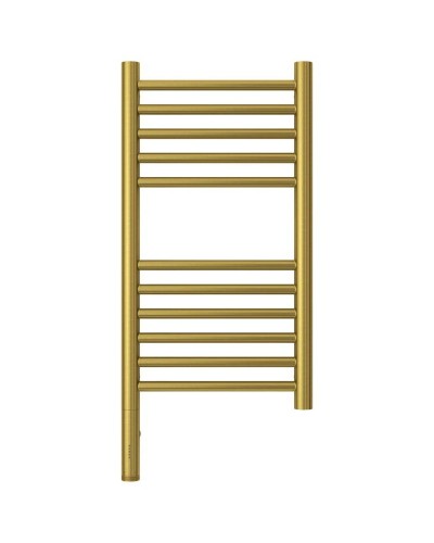 Полотенцесушитель электрический 600х300 состаренная латунь МЭМ левый, перемычка прямая Сунержа Богема 3.0 051-5804-6030