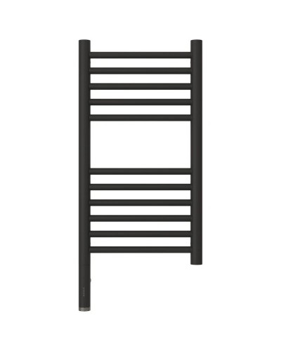 Полотенцесушитель электрический 600х300 темный титан муар МЭМ левый, перемычка прямая Сунержа Богема 3.0 15-5804-6030