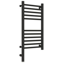 Полотенцесушитель электрический 600х300 темный титан муар МЭМ левый, перемычка прямая Сунержа Богема 3.0 15-5804-6030