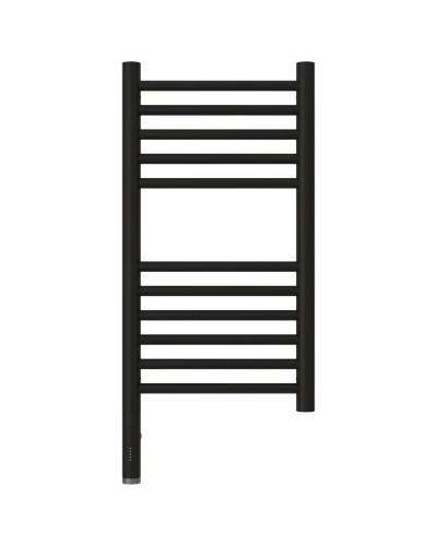 Полотенцесушитель электрический 600х300 черный матовый МЭМ левый, перемычка прямая Сунержа Богема 3.0 31-5804-6030