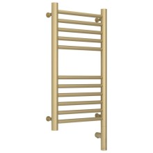 Полотенцесушитель электрический 600х300 шампань матовая МЭМ правый, перемычка прямая Сунержа Богема 3.0 022-5805-6030