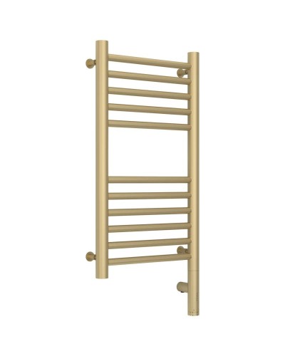 Полотенцесушитель электрический 600х300 шампань матовая МЭМ правый, перемычка прямая Сунержа Богема 3.0 022-5805-6030